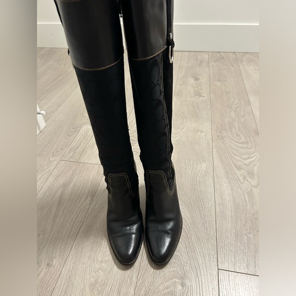 Coach leather and suede black boots - Picture 1 of 11